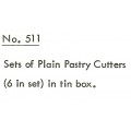 Plain Pastry Cutter Set s/h